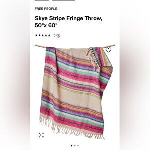 FREE PEOPLE THROW BLANKET